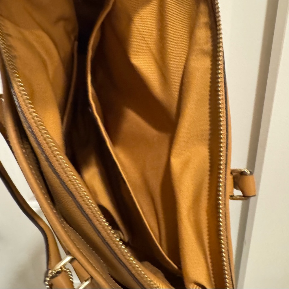 Coach Morgan Pebbled Leather Satchel Bag Brown - Picture 13 of 13